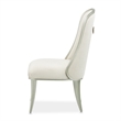 Michael Amini Penthouse Set of 2 Dining Side Chairs - Frosted Linen/Silver Mist