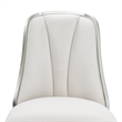 Michael Amini Penthouse Set of 2 Dining Side Chairs - Frosted Linen/Silver Mist
