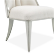 Michael Amini Penthouse Set of 2 Dining Side Chairs - Frosted Linen/Silver Mist