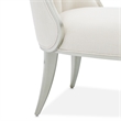 Michael Amini Penthouse Set of 2 Dining Side Chairs - Frosted Linen/Silver Mist