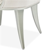 Michael Amini Penthouse Set of 2 Dining Arm Chairs - Frosted Linen/Silver Mist