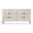 Michael Amini Penthouse 6-Drawer Dresser - Ash Gray