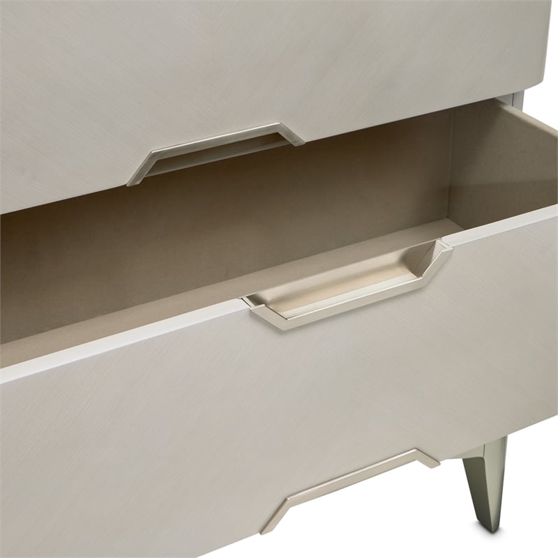 Michael Amini Penthouse 6-Drawer Dresser - Ash Gray