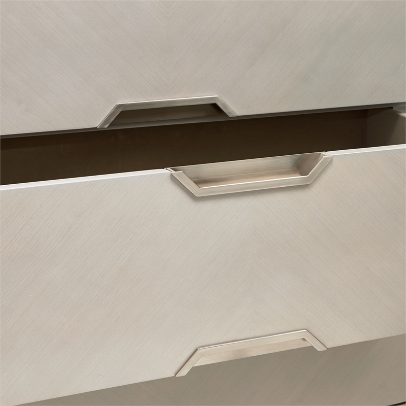 Michael Amini Penthouse 6-Drawer Dresser - Ash Gray