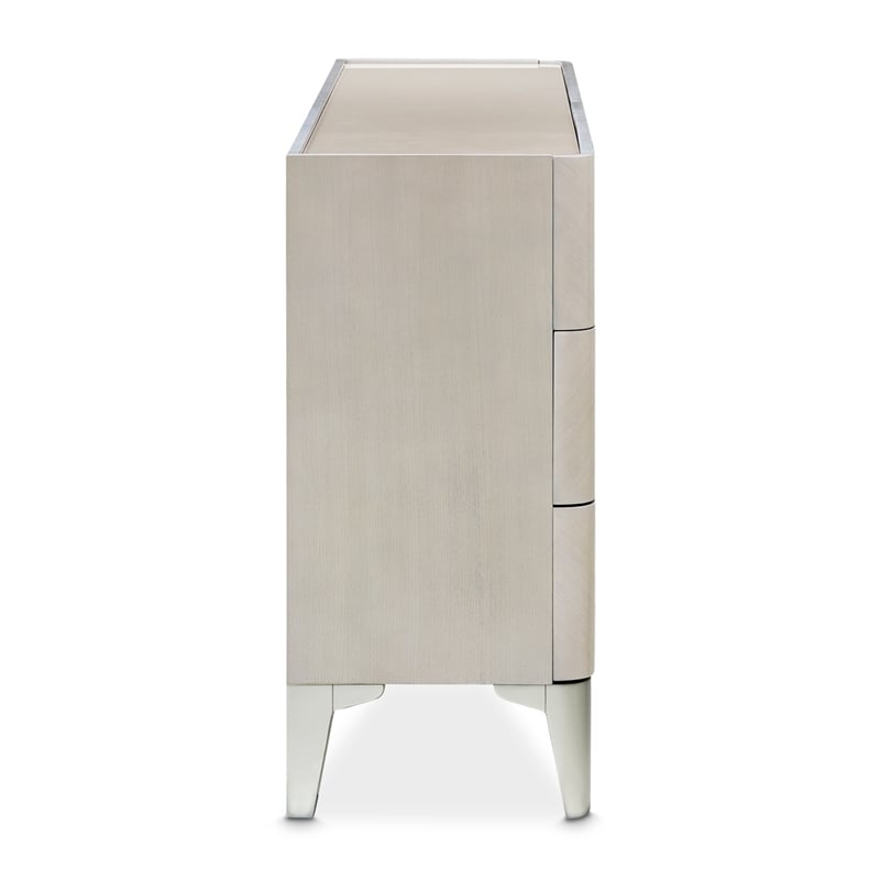 Michael Amini Penthouse 6-Drawer Dresser - Ash Gray