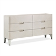 Michael Amini Penthouse 6-Drawer Dresser - Ash Gray