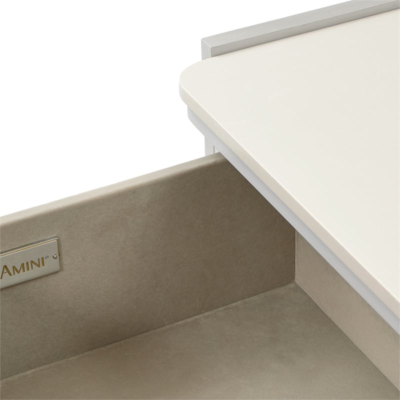 Michael Amini Penthouse 6-Drawer Dresser - Ash Gray