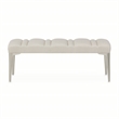 Michael Amini Penthouse Accent Bench - Frosted Linen/Silver Mist