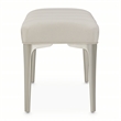 Michael Amini Penthouse Accent Bench - Frosted Linen/Silver Mist