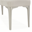 Michael Amini Penthouse Accent Bench - Frosted Linen/Silver Mist