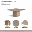 Michael Amini Canberra Tall Cocktail Table - Light Ash