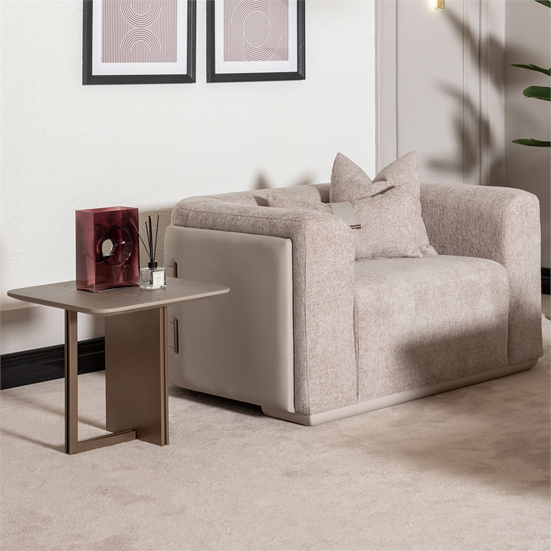 Michael Amini Canberra End Table - Light Ash