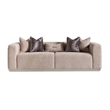 Michael Amini Canberra Chenille Sofa - Mink/Light Ash