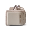 Michael Amini Canberra Chenille Sofa - Mink/Light Ash
