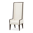 Michael Amini Belmont Place Desk and Chair Office Set in Cream/Espresso