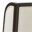 Michael Amini Belmont Place Desk and Chair Office Set in Cream/Espresso