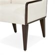 Michael Amini Belmont Place Desk and Chair Office Set in Cream/Espresso