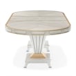 Michael Amini St. Charles 9-Piece Pedestal Dining Room Set - Dove Gray