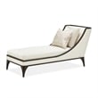 Michael Amini Paris Chic Armless Chaise - Cremini/Espresso