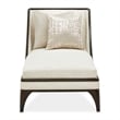 Michael Amini Paris Chic Armless Chaise - Cremini/Espresso