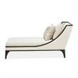 Michael Amini Paris Chic Armless Chaise - Cremini/Espresso