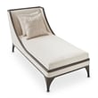 Michael Amini Paris Chic Armless Chaise - Cremini/Espresso