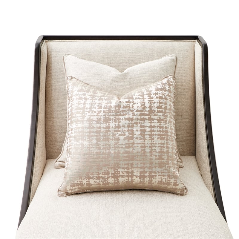 Michael Amini Paris Chic Armless Chaise - Cremini/Espresso