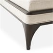 Michael Amini Paris Chic Armless Chaise - Cremini/Espresso