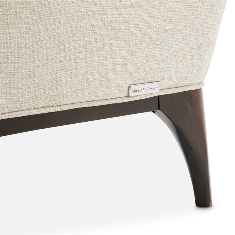 Michael Amini Paris Chic Armless Chaise - Cremini/Espresso