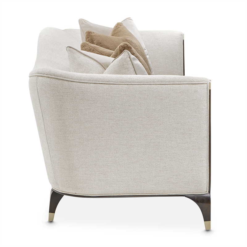 Michael Amini Paris Chic Sofa - Cremini/Espresso