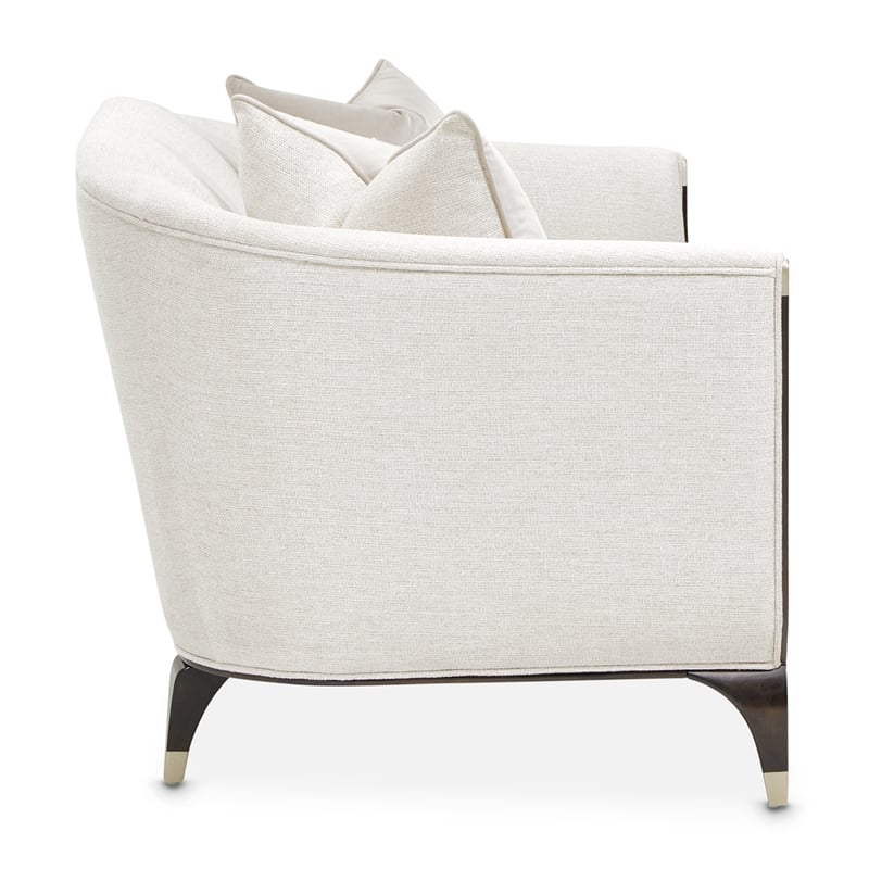 Michael Amini Paris Chic Loveseat - Cremini/Espresso