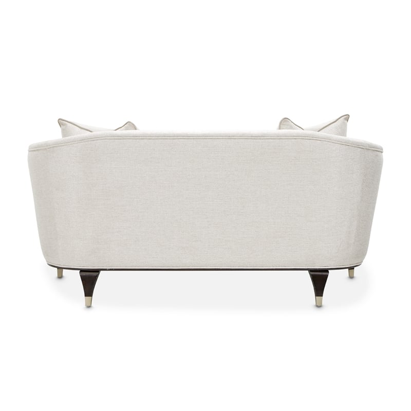 Michael Amini Paris Chic Loveseat - Cremini/Espresso