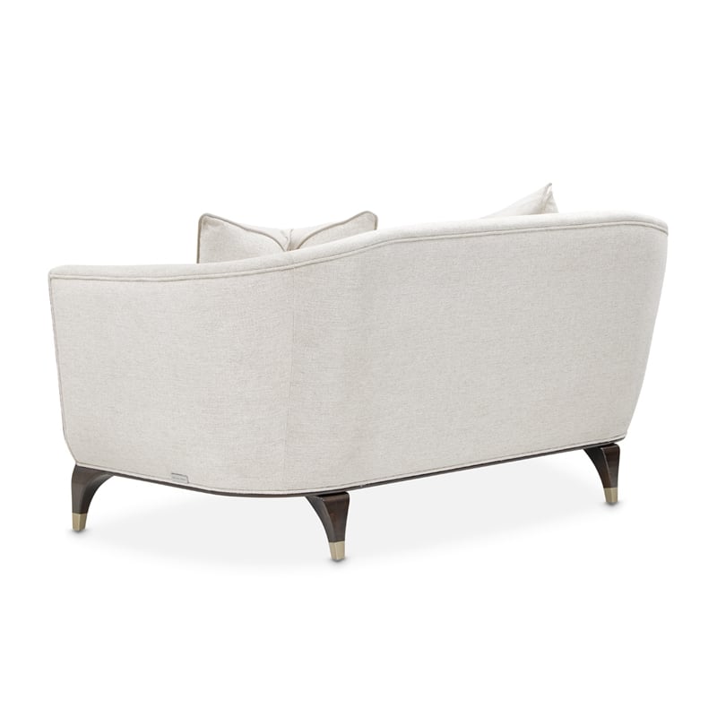 Michael Amini Paris Chic Loveseat - Cremini/Espresso