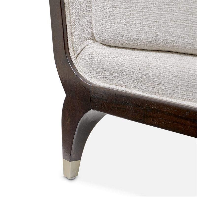 Michael Amini Paris Chic Matching Chair - Cremini/Espresso