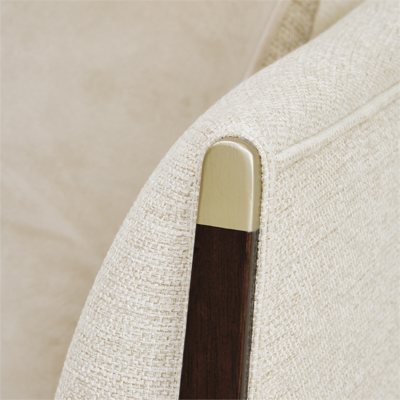 Michael Amini Paris Chic Matching Chair - Cremini/Espresso