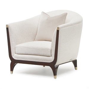 Michael Amini Paris Chic Matching Chair - Cremini/Espresso