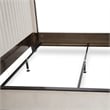 Paris Chic Eastern King Channel Tufted Velvet Bed - Ivory/Espresso