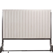 Paris Chic Eastern King Tufted Sleigh Bed - Doeskin/Espresso
