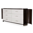 Michael Amini Paris Chic Wood & Marble Dresser - Espresso