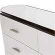 Michael Amini Paris Chic Wood & Marble Dresser - Espresso