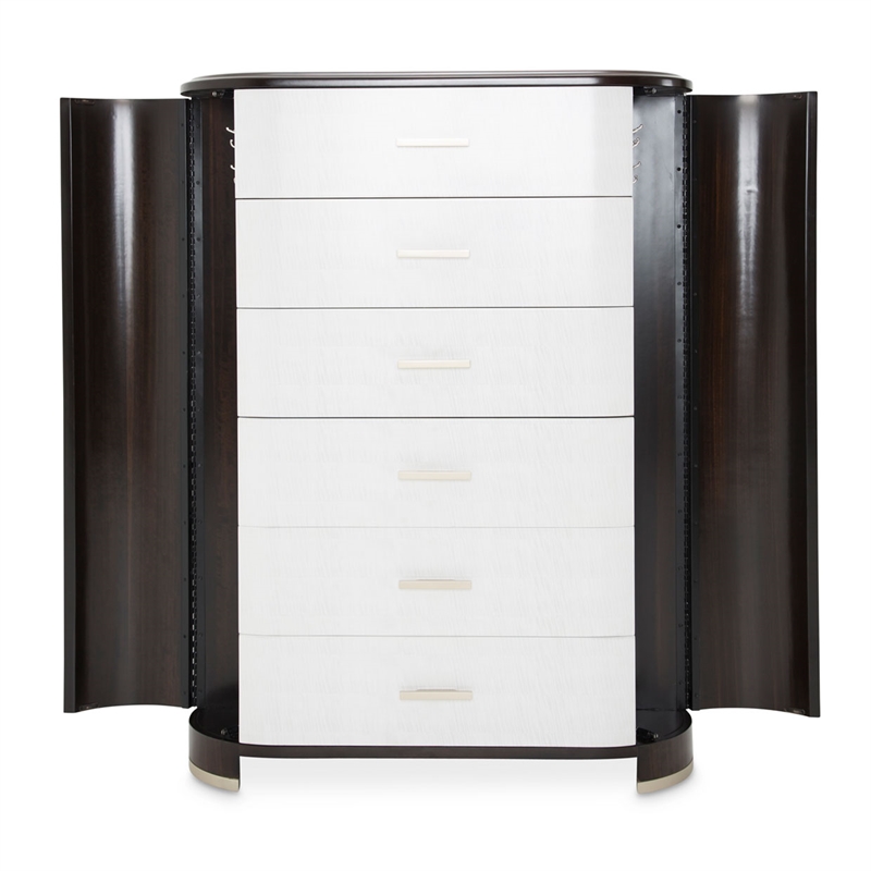 Michael Amini Paris Chic 6-Drawer Wood Chest - Espresso