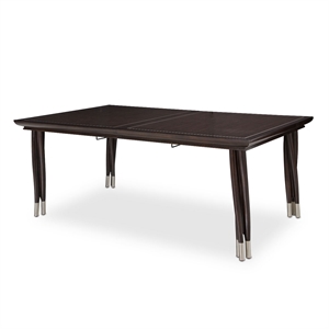 Michael Amini Paris Chic Rectangular Wood Dining Table - Espresso