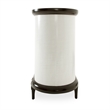 Paris Chic Wood & Marble Sideboard - White Anigre/Espresso