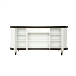 Paris Chic Wood & Marble Sideboard - White Anigre/Espresso