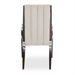 Michael Amini Paris Chic Dining Arm Chair - Doeskin/Espresso