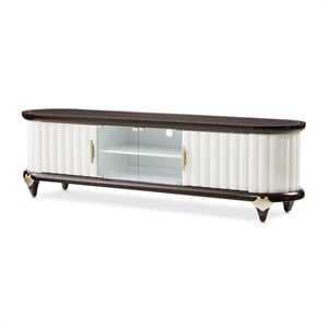 Michael Amini Paris Chic Wood Media Cabinet in Espresso