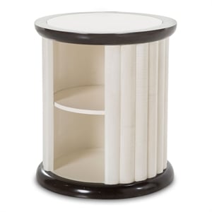 Michael Amini Paris Chic Round End Table - Espresso