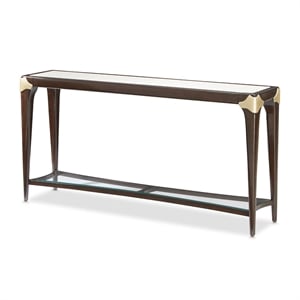 Michael Amini Paris Chic Console Table in Espresso