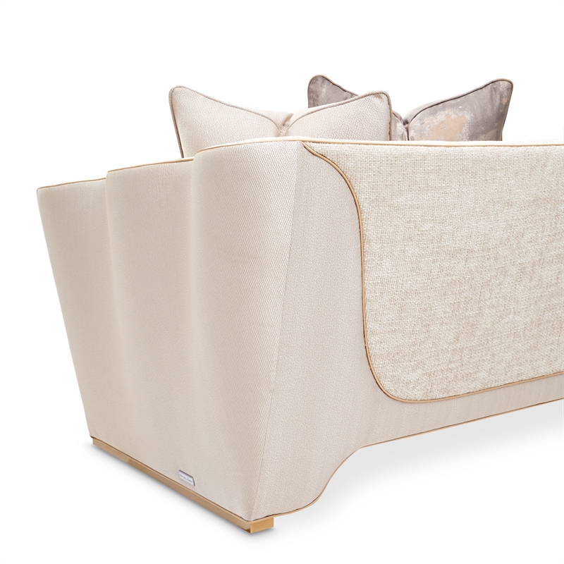 La Terrazza Chenille Sofa - Cappuccino/Light Champagne