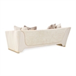 La Terrazza Chenille Sofa - Cappuccino/Light Champagne